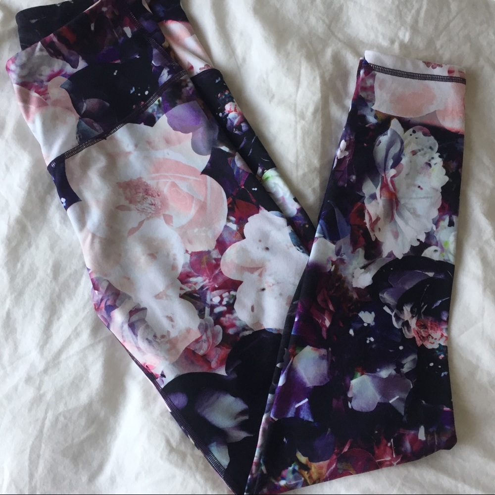Old Navy - floral high-waist exercise leggings